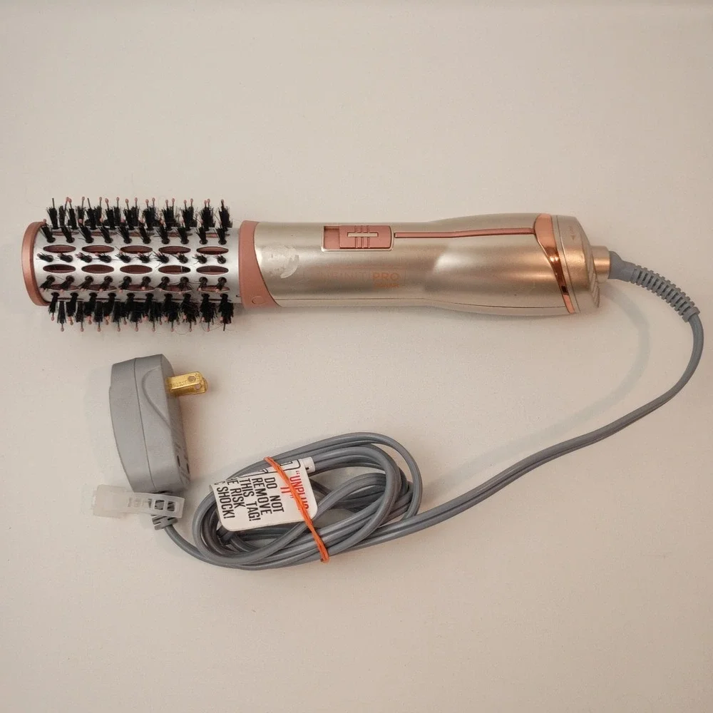 Infinitipro by Conair Frizz Free 1 1/2-inch Hot Air Brush Titanium